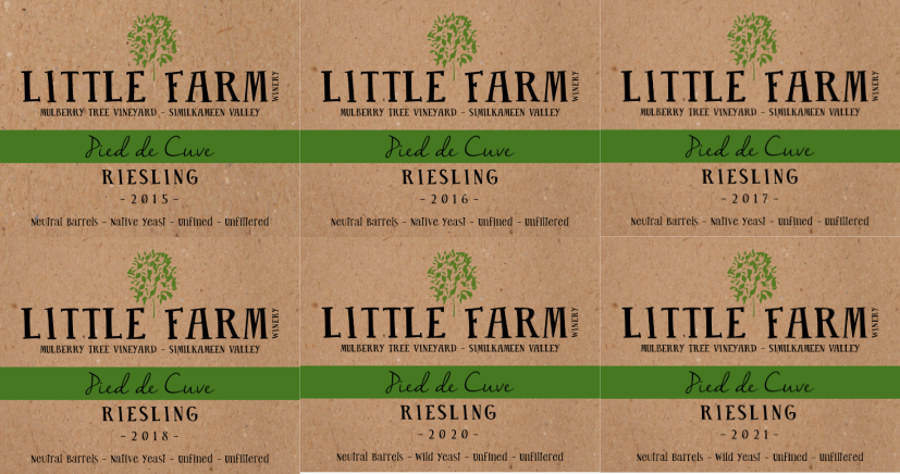 Pied de Cuve Riesling Vertical 6-Pack (2015, 2016, 2017, 2018, 2020, 2021)